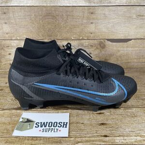 Nike Mens Mercurial Superfly 8 PRO FG Black Soccer Cleats Size 13 CV0961-004